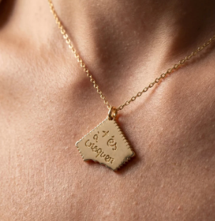 Biscuit Charm Pendant – Cute Handmade Necklace Accessory